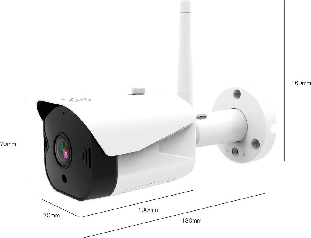 Sinji Outdoor-Sicherheitskamera - Full HD 1080P - Infrarot Produktbild 4
