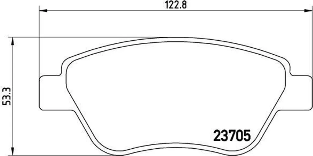 Plaquettes de Frein Avant P 23 099 Brembo pour Fiat 500, Idea et Panda