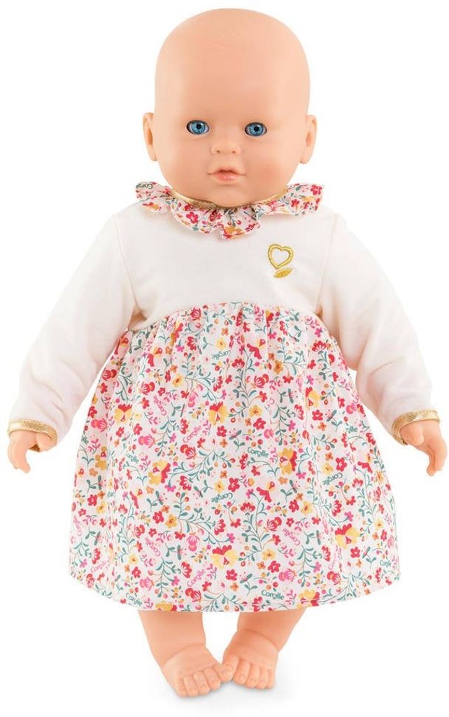 Corolle Puppenkleid Für 36 Cm Babypuppe – Rosa, Mit Rüschen Und Klettverschluss – Für Kinder Ab 2 Jahren