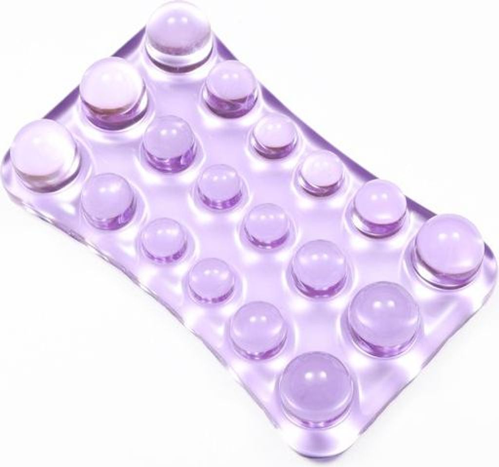 INF Transparente Silikon Maus Handgelenkauflage Ergonomisch für Büro, 1 Stück Violett