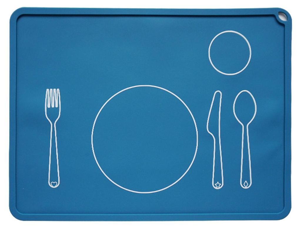 Tischset, antihaftbeschichtet, hitzebeständig, lebensmittelecht, dick, aus Silikon, ideal für Kindergartenkinder, als Geschenk