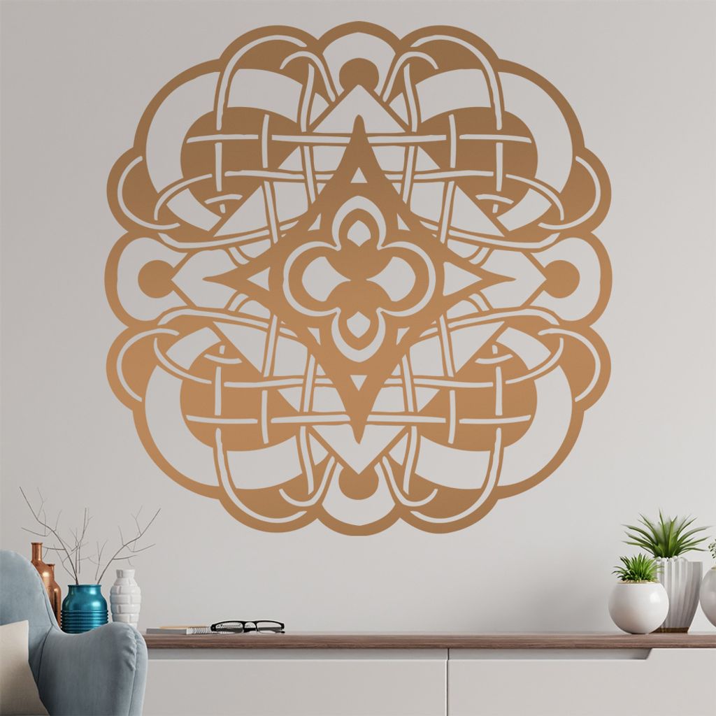 keltische Knoten Wandtattoo in 6 Größen - Wandaufkleber Wall Sticker - Dekoration, Küche, Wohnzimmer, Schlafzimmer, Badezimmer