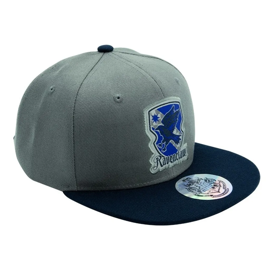 Casquette Ravenclaw Harry Potter Snapback Grise et Bleue Ajustable