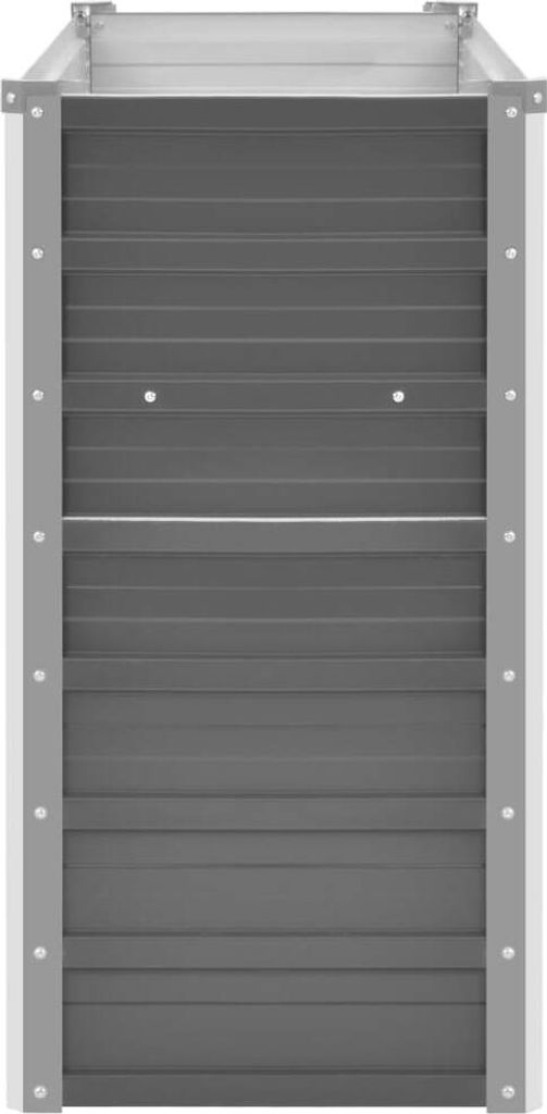 vidaXL Garten-Hochbeet Verzinkter Stahl 160x40x77 cm Grau Produktbild 10