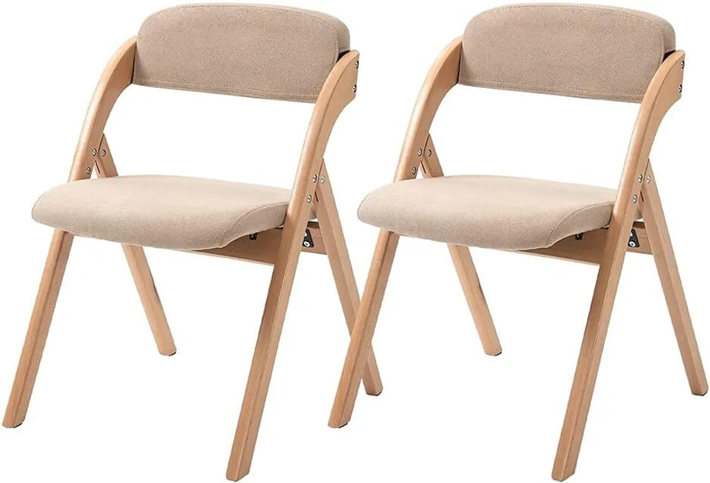 Chaise pliante pour pique-nique et mariage en bois lot de 2 transportables