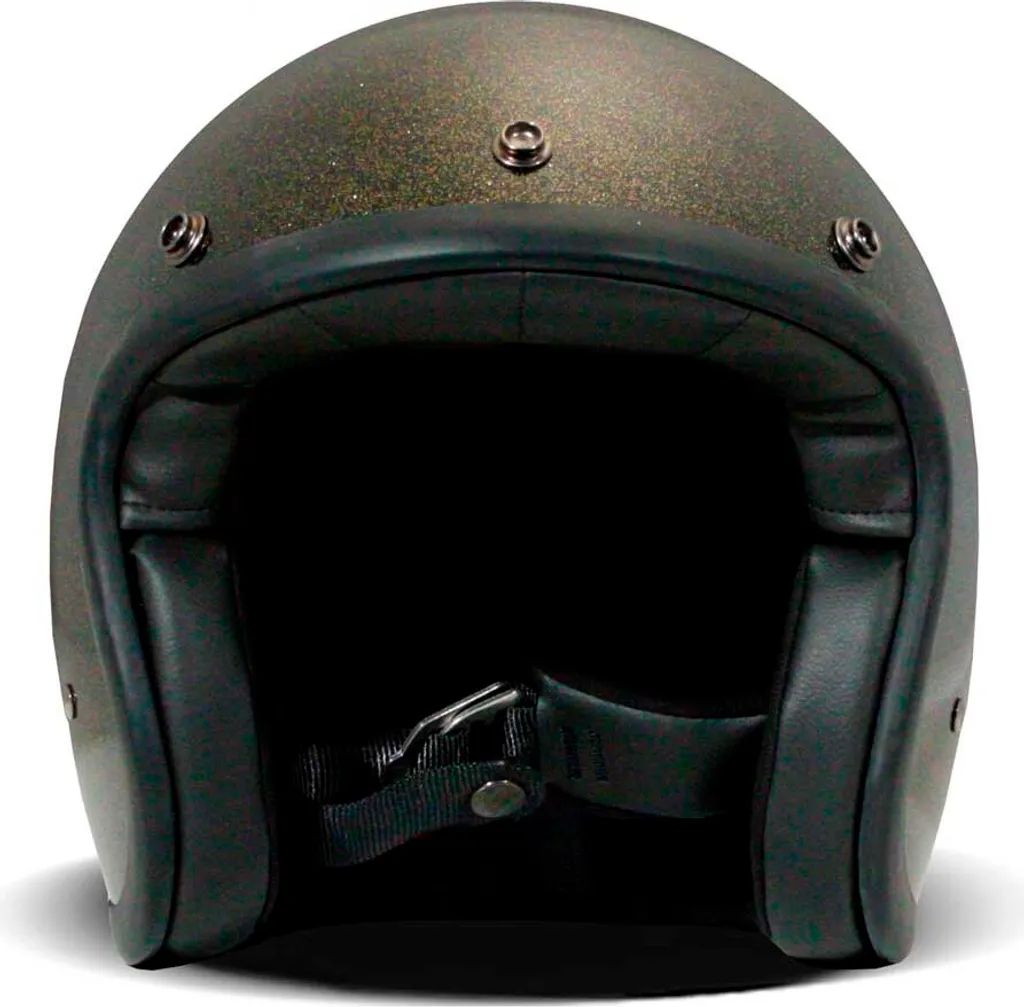 Casque Jet Glitter Bronze Brillant DMD - Coque Compacte Taille S ECE - 2