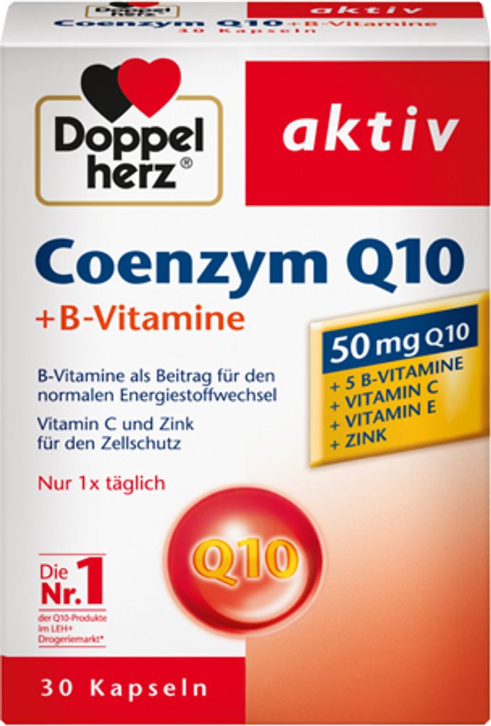Doppelherz Coenzym Q10 + Vitamin B, 30 Kapseln Produktbild 