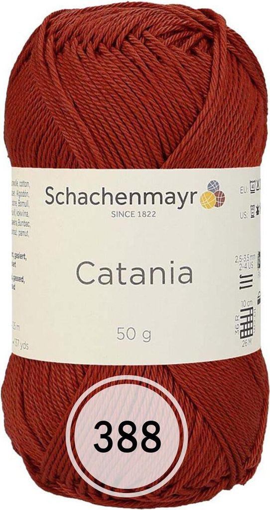 Schachenmayr Catania, 50g Terracotta Handstrickgarne Immagine del prodotto 