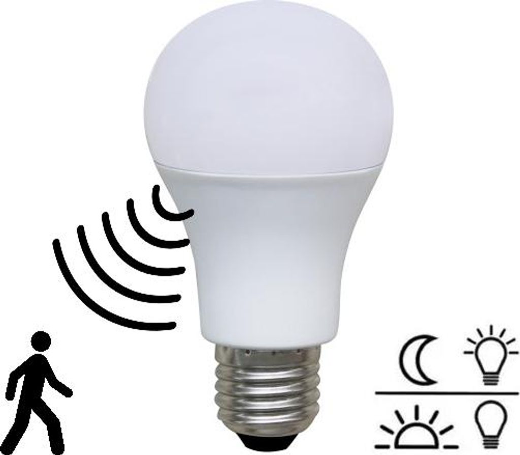 Bioledex LED Lampe E27 Sensor HF Bewegungsmelder Warmweiß Produktbild 
