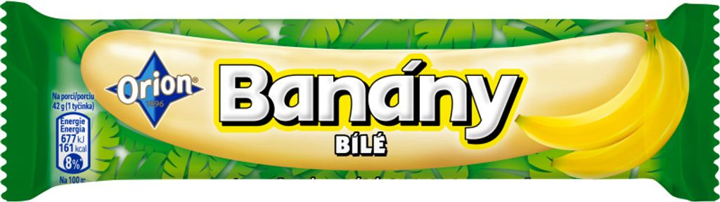 Bananen in weißer Schokolade 42g - Orion Produktbild 