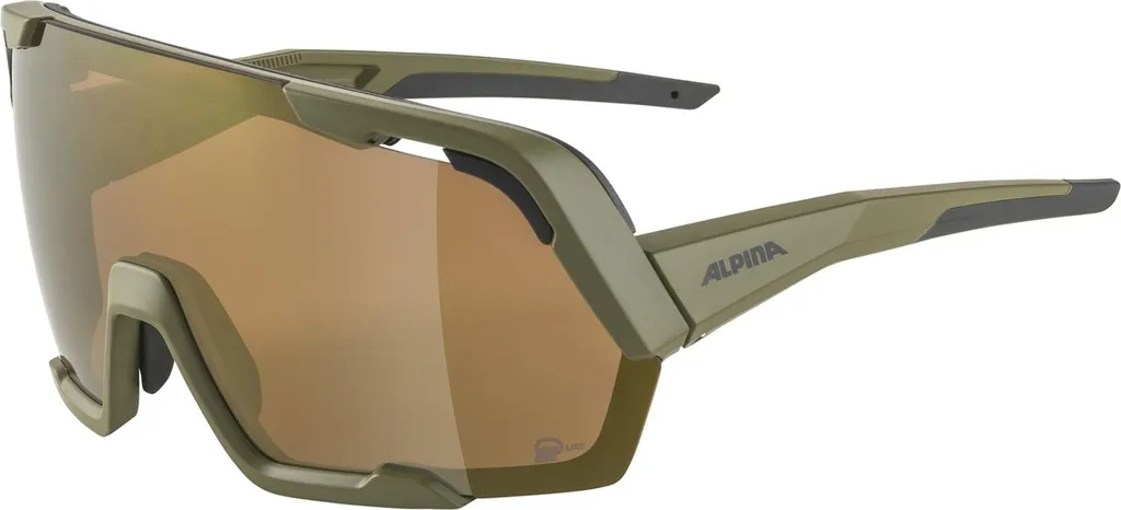 Lunettes de sport Alpina Rocket Bold Q-Lite Olive pour vélo et course