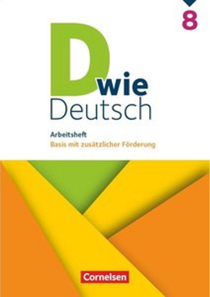 D wie Deutsch 8. Schuljahr. Arbeitsheft mit Lösungen Produktbild 