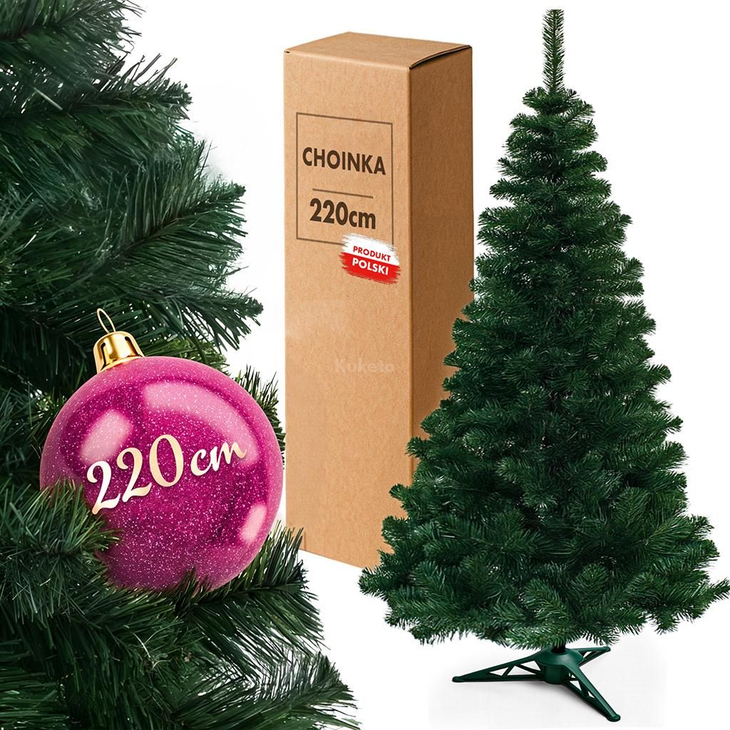 Kuketo | Sztuczna choinka 220 cm - Gęsta jodła wykonana z Zdjęcie produktu 