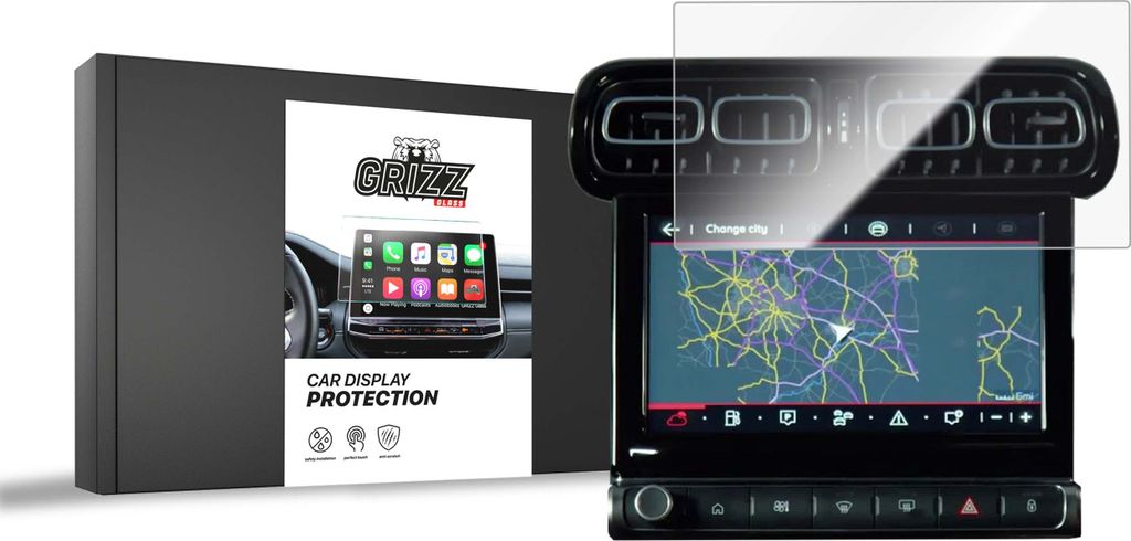 Keramische Autodisplayfolie für Citroen C3 Aircross 7" (2021-...), Grizz Protector