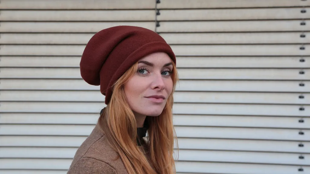 Kopka NeRo beanie cappello a tesa arrotolata in maglia integrale - 4