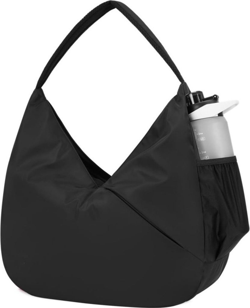 INF Damen Sporttasche mit Yogamattenhalter, Reisetasche für Sport Schwarz