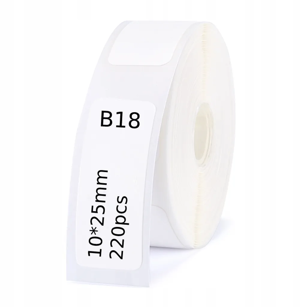 NIIMBOT B18 Adesivi 10x25mm 220 pz | Stampa a Trasferimento Termico