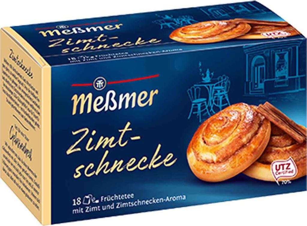 Meßmer Zimtschnecke Früchtetee Kuchentee mit Zimt Aroma 45 Produktbild 