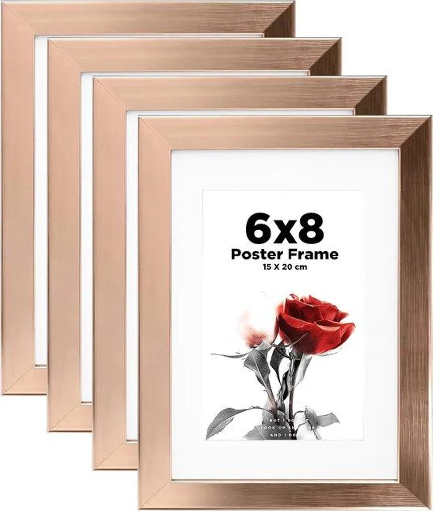 Cadre photo bois 15 x 20 cm rose doré en MDF pour vos souvenirs