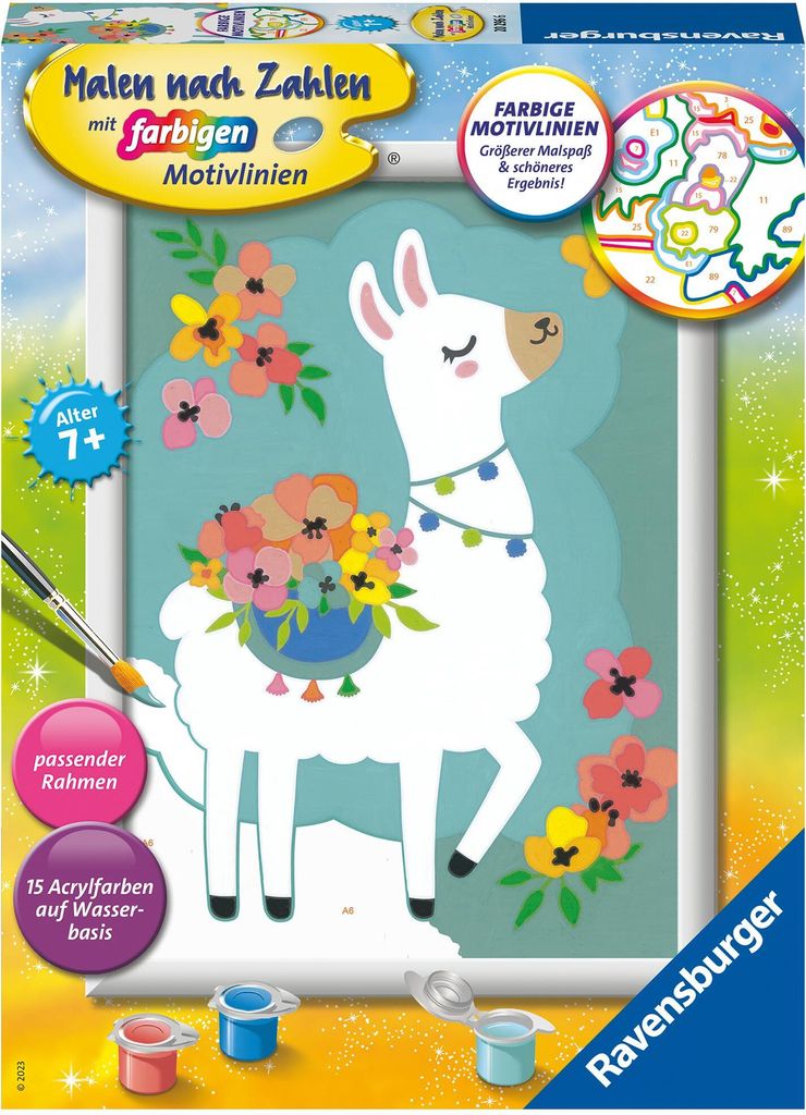 Ravensburger Malen nach Zahlen 20296 - No Probllama – Produktbild 