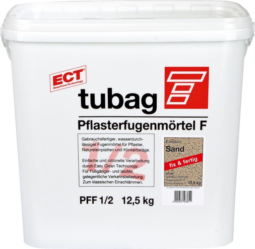 tubag Pflasterfugenmörtel PFF Sand 12,5kg Eimer Obrázok produktu 