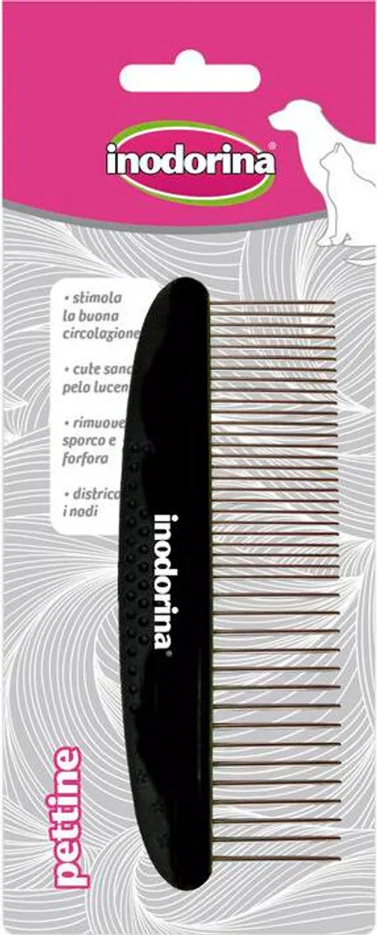 Inodorina Pettine Antipulci Professionale - Plastica Nera Alta Densità