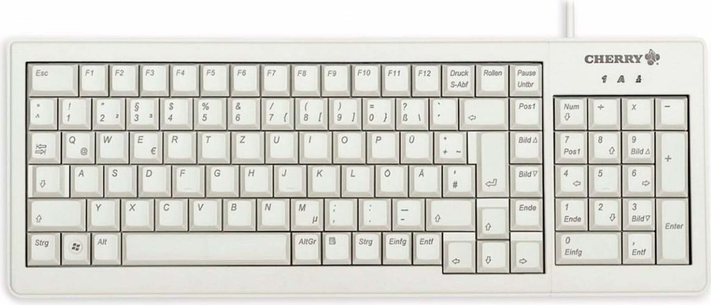 CHERRY USB-Tastatur G84-5200, grau