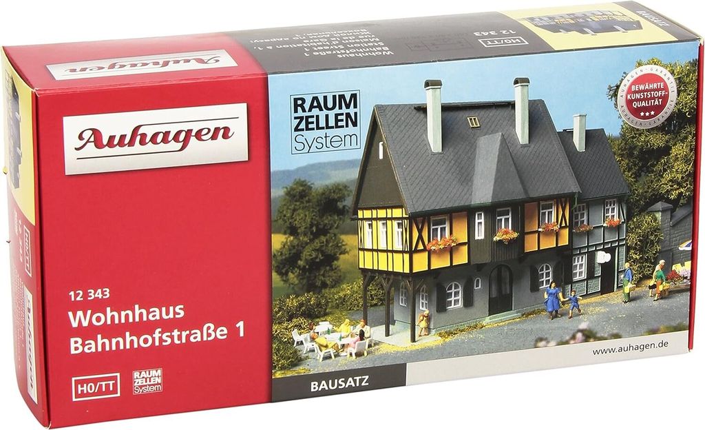 Auhagen 12343 - Wohnhaus Bahnhofstraße 1 Sput HO und  TT Produktbild 