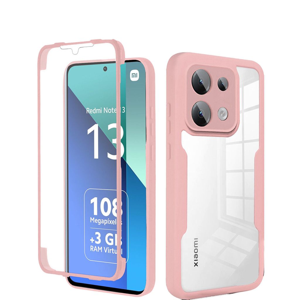 360° Grad Hülle Xiaomi Redmi Note 13 4G vollschutz Produktbild 