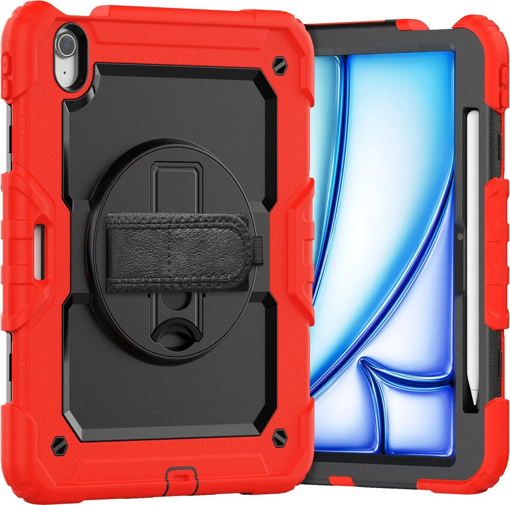 Coque iPad Air 11 2024 M2 4-en-1 avec Protection Antichoc et Support