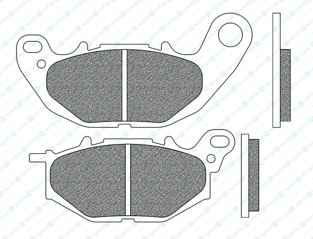 Bremsbelag Newfren FD0515BT1 (Satz pro Scheibe) Road Touring Organic