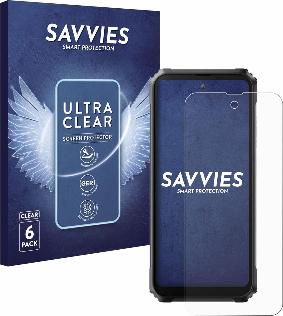6x Für Blackview BL9000 Schutzfolie Savvies Displayschutz Display Schutz Folie Klar Transparent
