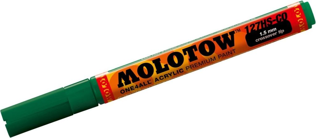 Permanentmarker One4All 127 HS-CO nachfüllbar 1,5mm mister green Packung mit 6 Stück