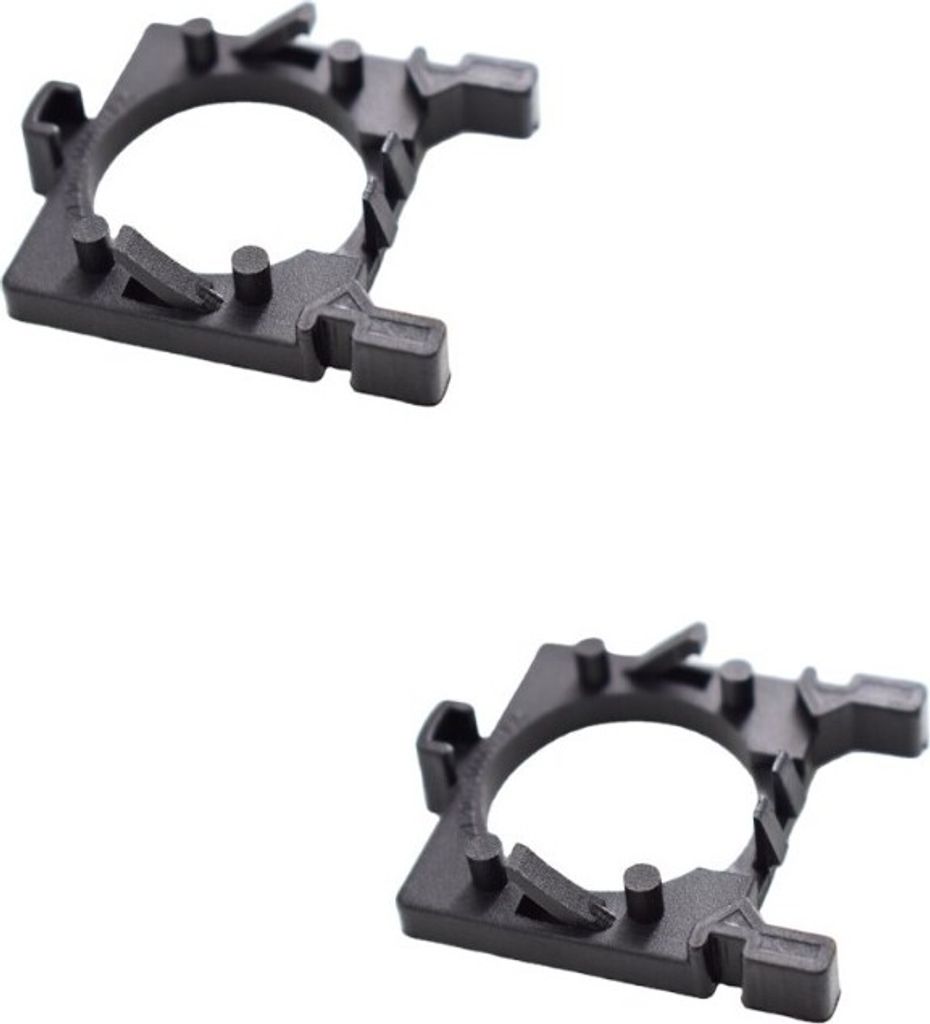 INF 2er-Pack LED-Scheinwerferhalter. Scheinwerferhalter Schwarz FORD FOCUS H7