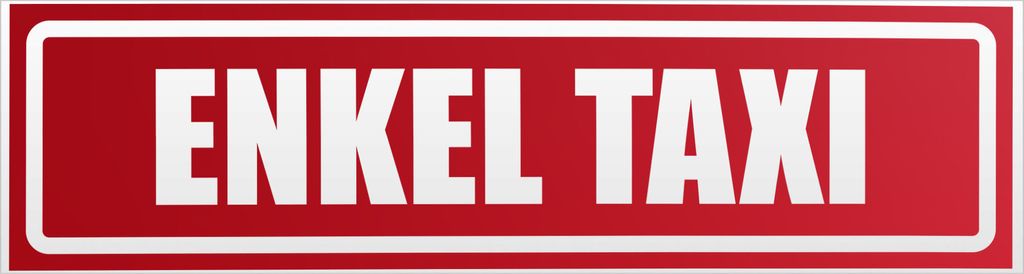 Kiwistar Enkel Taxi invertiert Magnetschild Schild magnetisch - 20cm Rot - reflektierend - Magnetfolie für Auto PKW Kfz