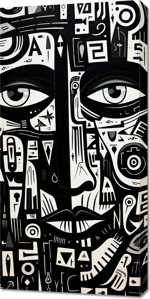 Bild 50x100cm Labyrinth der Gedanken