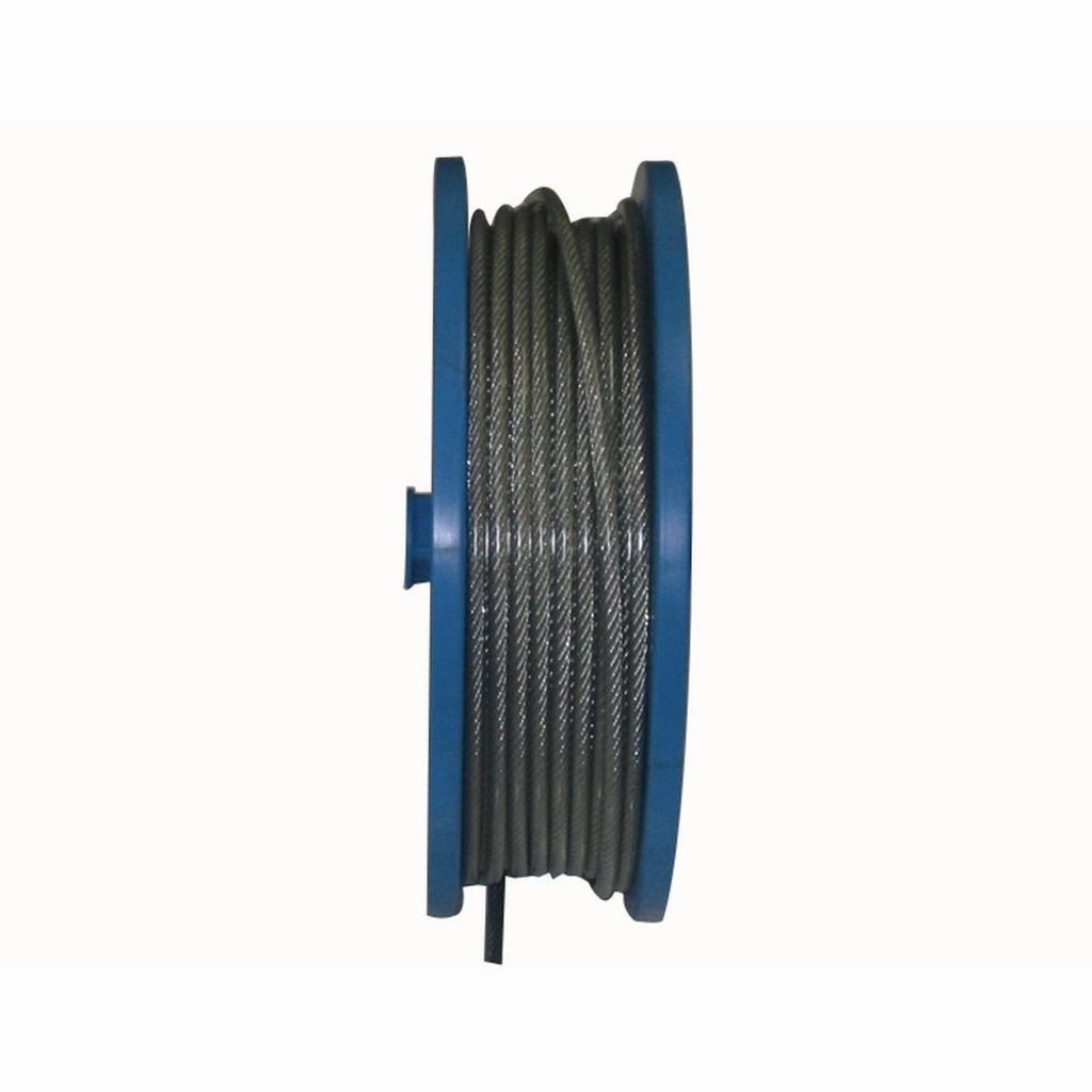 Pötz & Sand Drahtseil verzinkt 1,5 auf 3,0mm, 230m Rolle 250/80, ummantelt