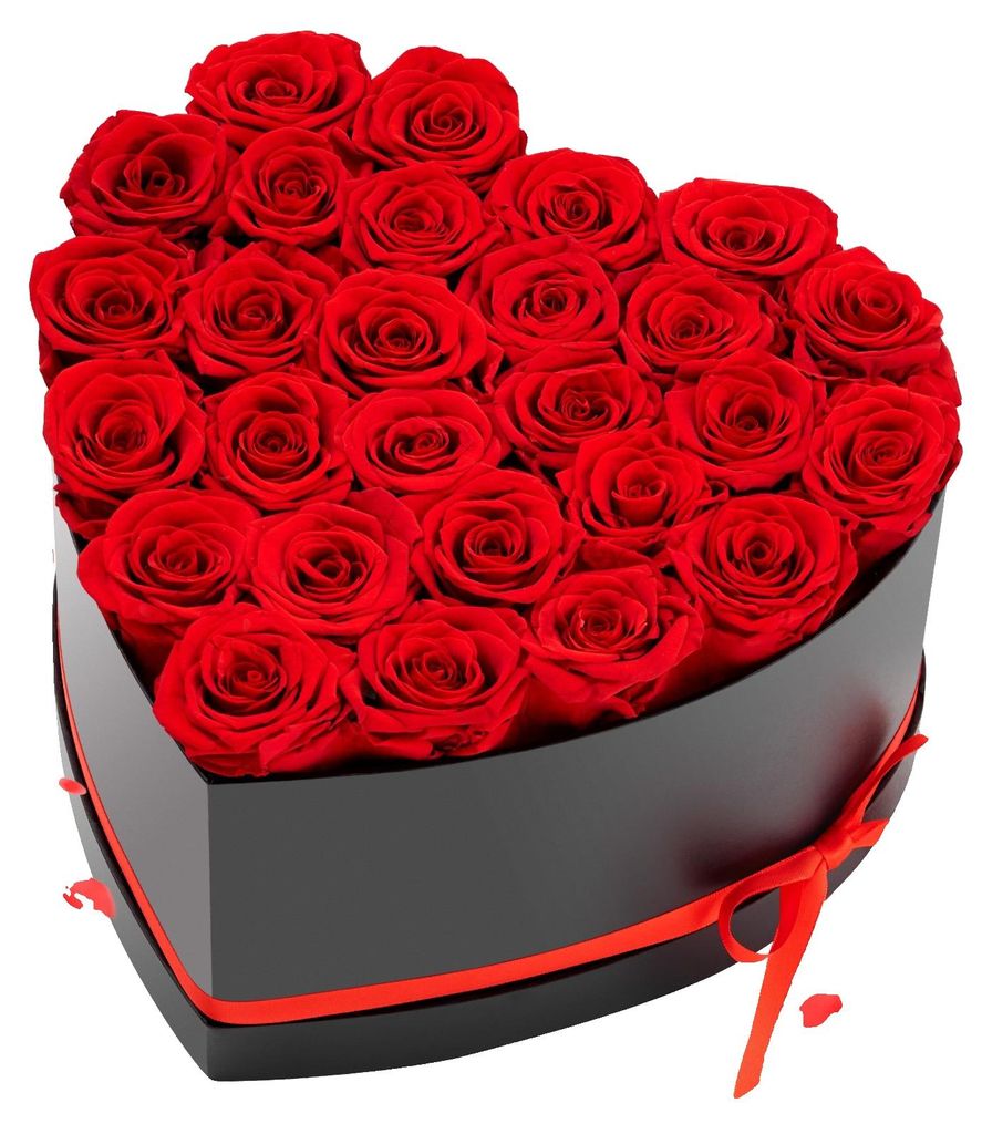 VEVOR, 27 rosas eternas en forma de corazón, caja con ramo Imagen del producto 