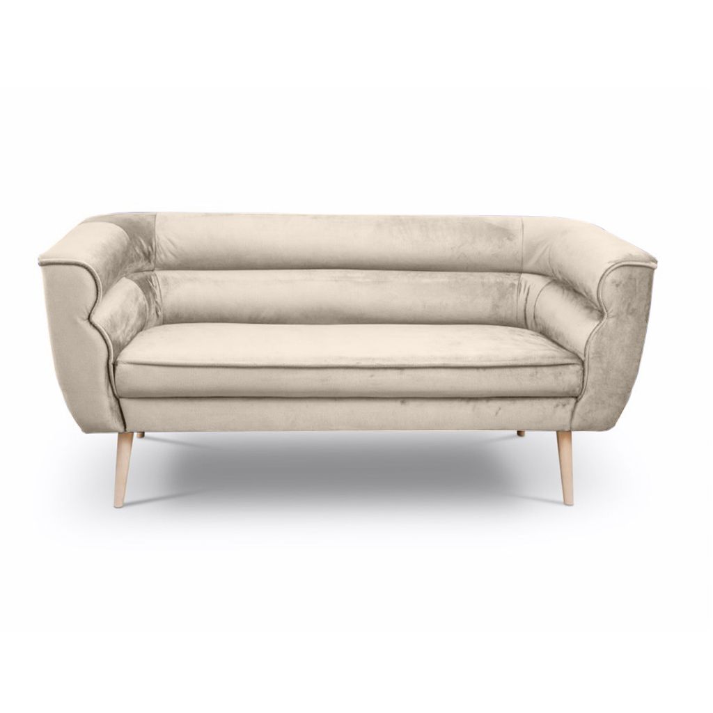 BETTSO Dreisitziges Sofa Couch MARO 3 Beige