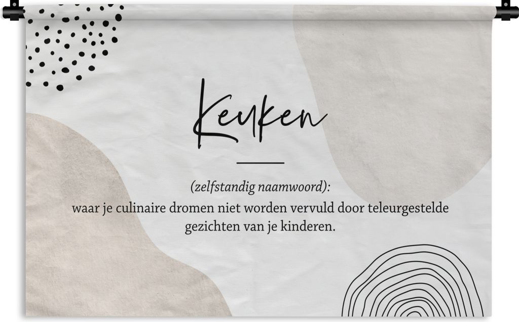 MuchoWow Wandteppich Wandbehang Küche - Zitate - Sprichwörter - Küche - Definition - Wörterbuch - Opa 60x40 cm Tapisserie Dekoration Wandtuch...