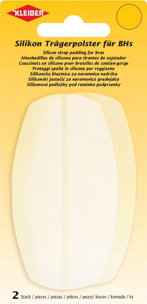 KLEIBER BH-Trägerpolster aus Silikon transparent 2 Stück Produktbild 