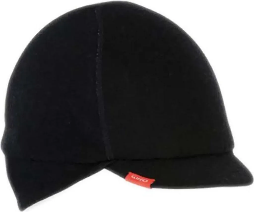 Casquette de cyclisme en laine mérinos Giro sous-casque Noir L XL