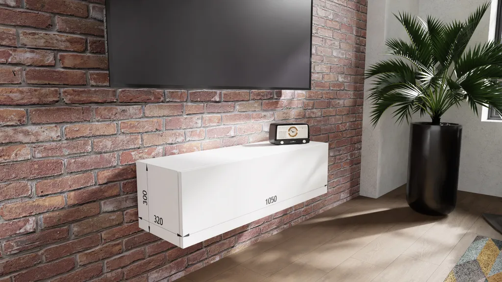 Mobile TV 105 cm Rovere Sonoma - Mobile Basso per Soggiorno Moderno
