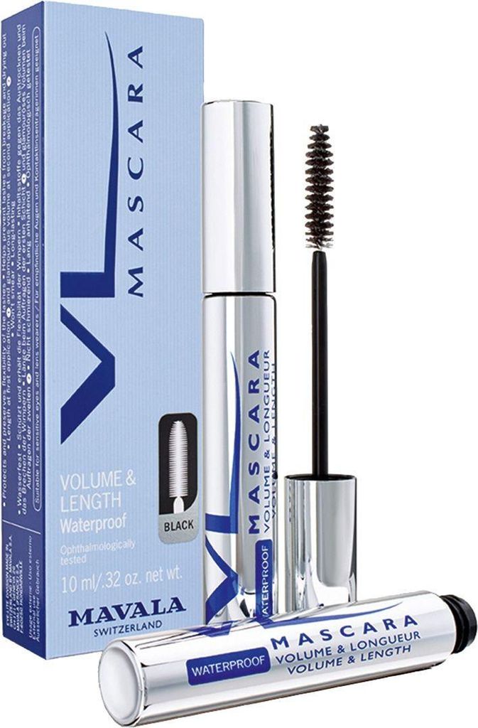 Mavala Volumen und Länge Wasserfeste Wimperntusche Noir 10ml