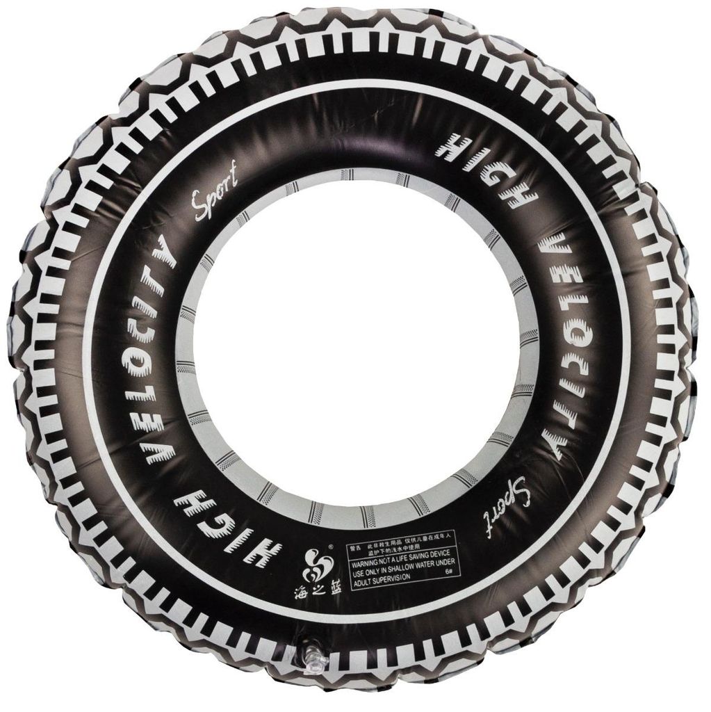 Anello d'acqua gonfiabile 60 cm - bianco e nero Immagine del prodotto 