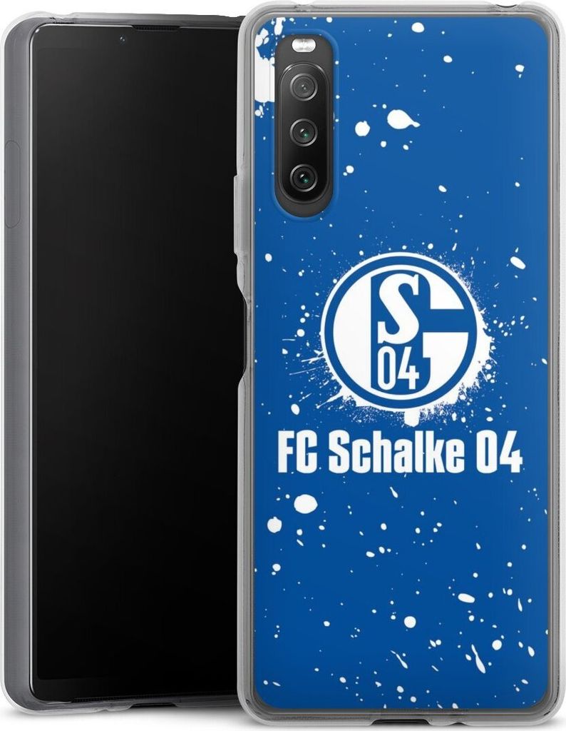 DeinDesign Handyhülle für Sony Xperia 10 IV Silikon Hülle Case Smartphone Schutzhülle FC Schalke 04 Logo S04