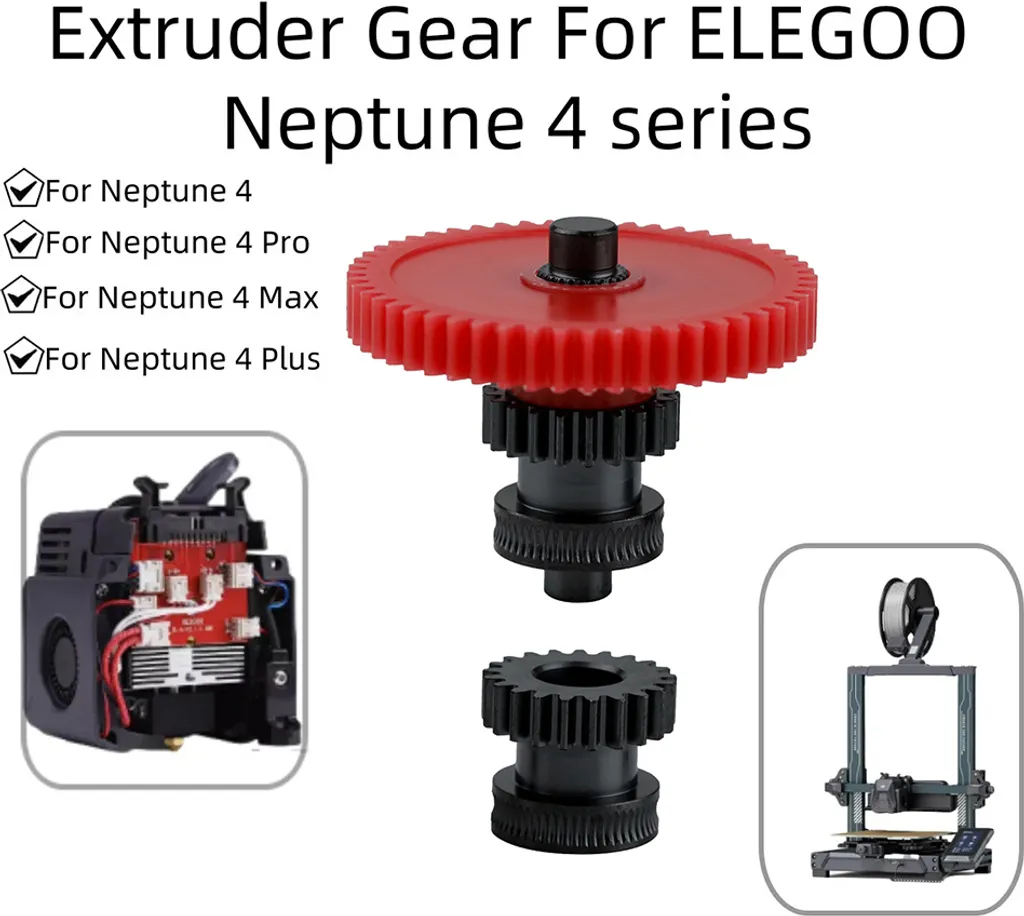 Kit 2 Ingranaggi Estrusore In Acciaio Temprato Per Stampante 3D Bambu X1 P1P