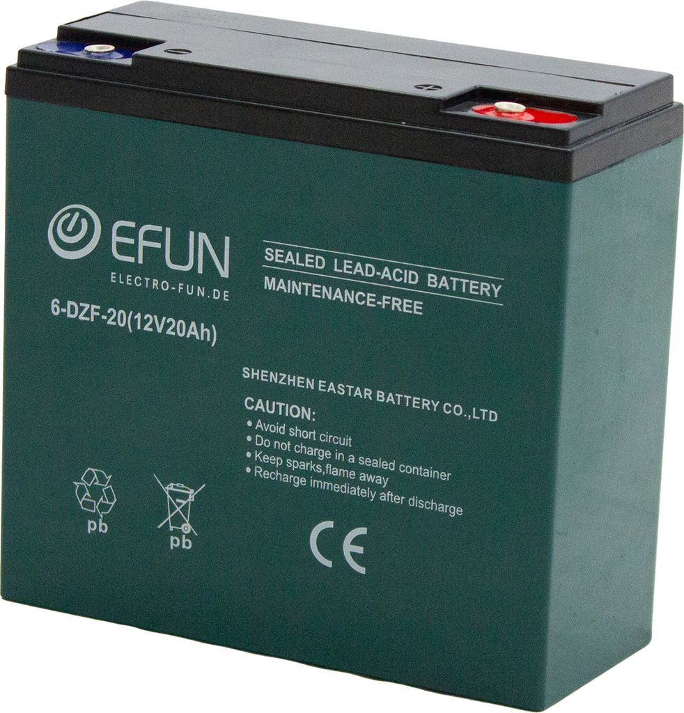 Akku 12 Volt 20 Ah, 6-DZF-20 passend für Elektro Fahrzeuge Produktbild 1