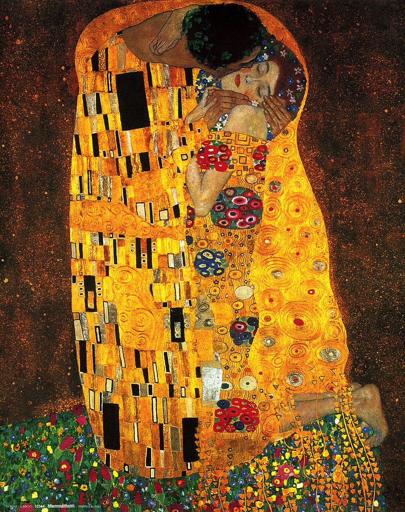 Der Kuss Kunstdruck Gustav Klimt 40 x 50 cm