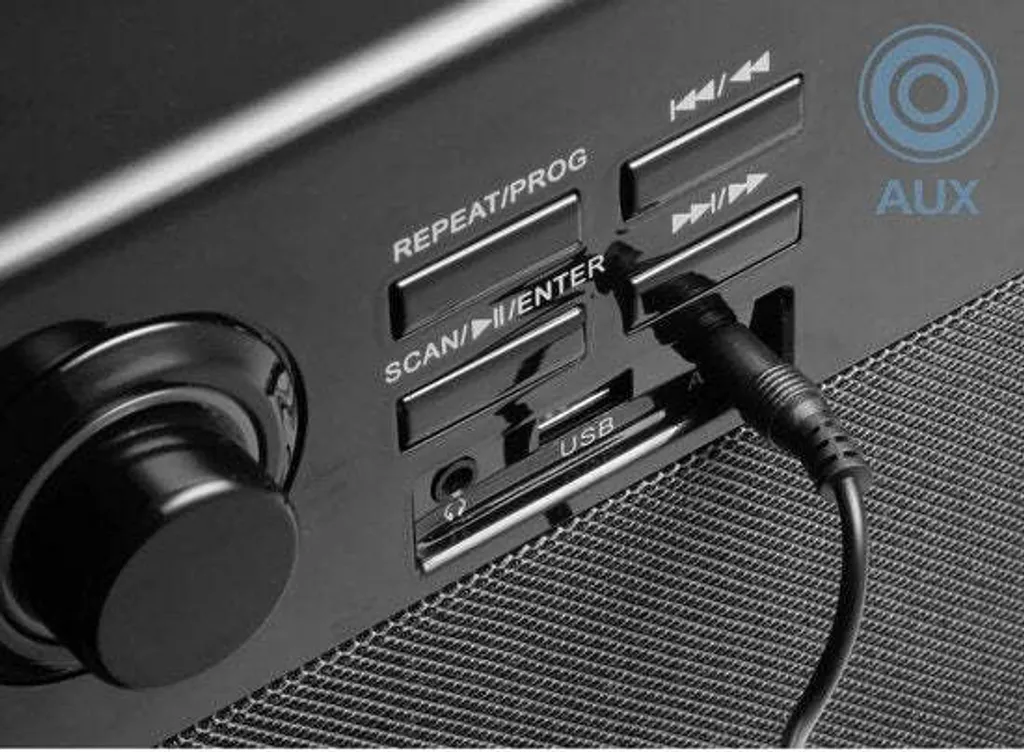 Technaxx TX-137 Microchaîne pour Numériser Vinyles et Écouter Radio DAB+ - 12